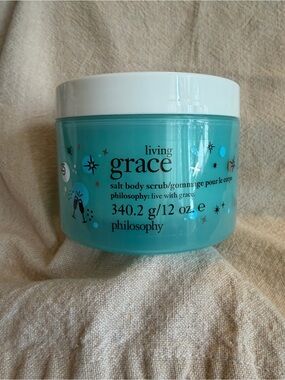 NEW ~ Philosophy Salt Body Scrub in the scent ~Living Grace  12oz
